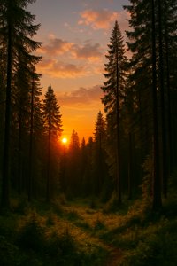 Forest with Sunlight